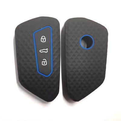 Static Rod/Key Bag key Skoda Octavia PRO MK8 - black-blue