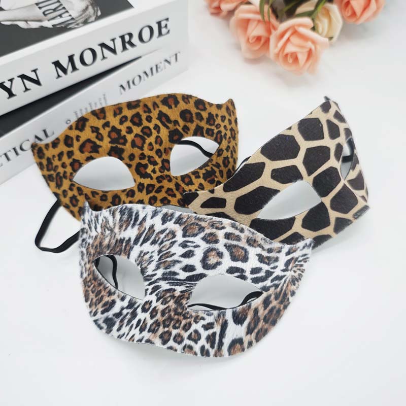 Nueva máscara de estriado animal de Halloween máscara de zebra tigre máscara de girafa máscara de baile