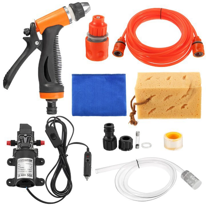 12V70W Автомобильная стиральная машина с электроприводом, электрический водяной пистолет, губчатое полотенце, интеллектуальная стиральная машина высокого давления, трансграничное питание