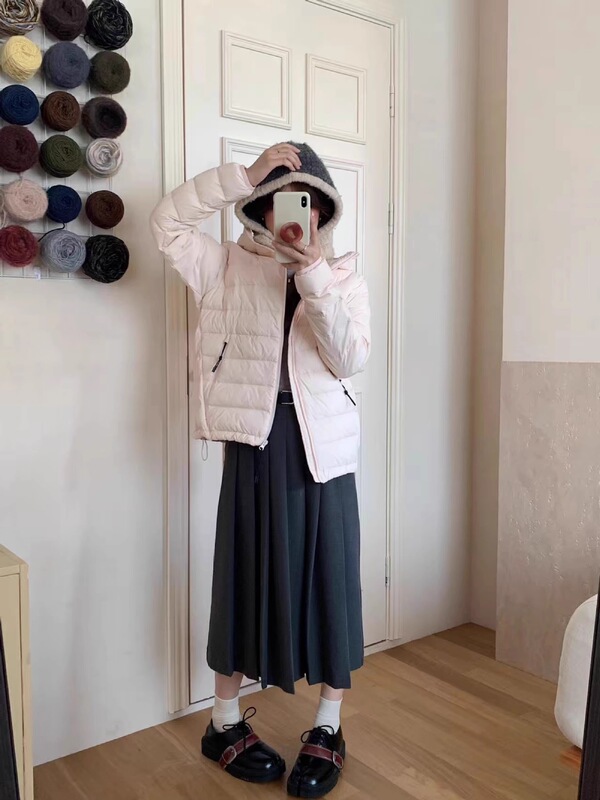 2025秋冬季新款排骨轻薄羽绒服女宽松简约时尚短款90白鸭绒外套潮|undefined