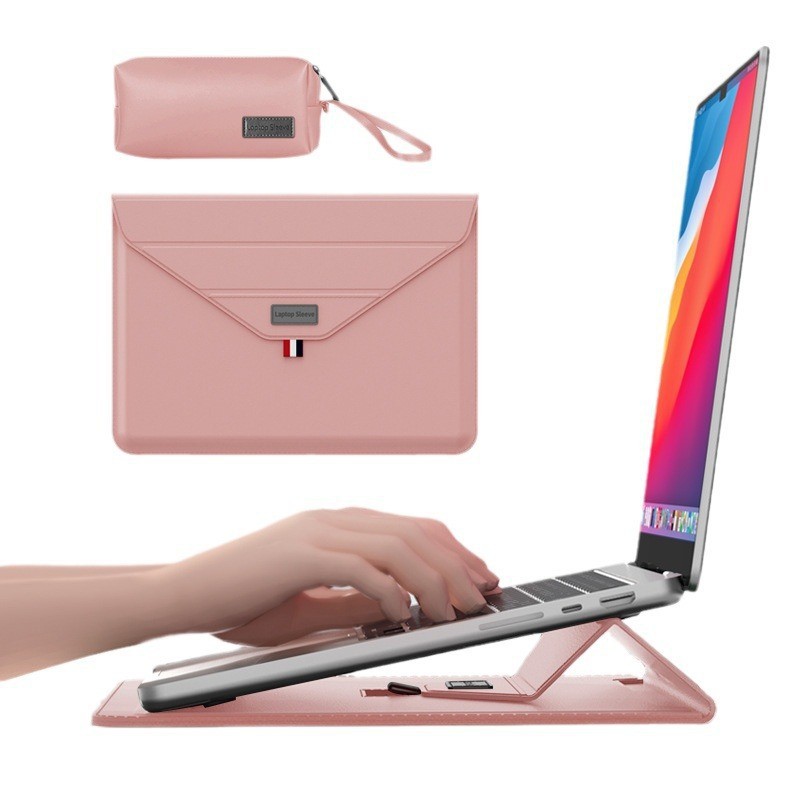 비즈니스 봉투 홀더 가방 - 핑크 + 디지털 액세서리 가방처럼