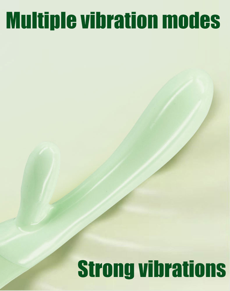 Dual-Motor Vibrating AV Stick, Electric Control, ABS Body, Pink or Green — detail image 3