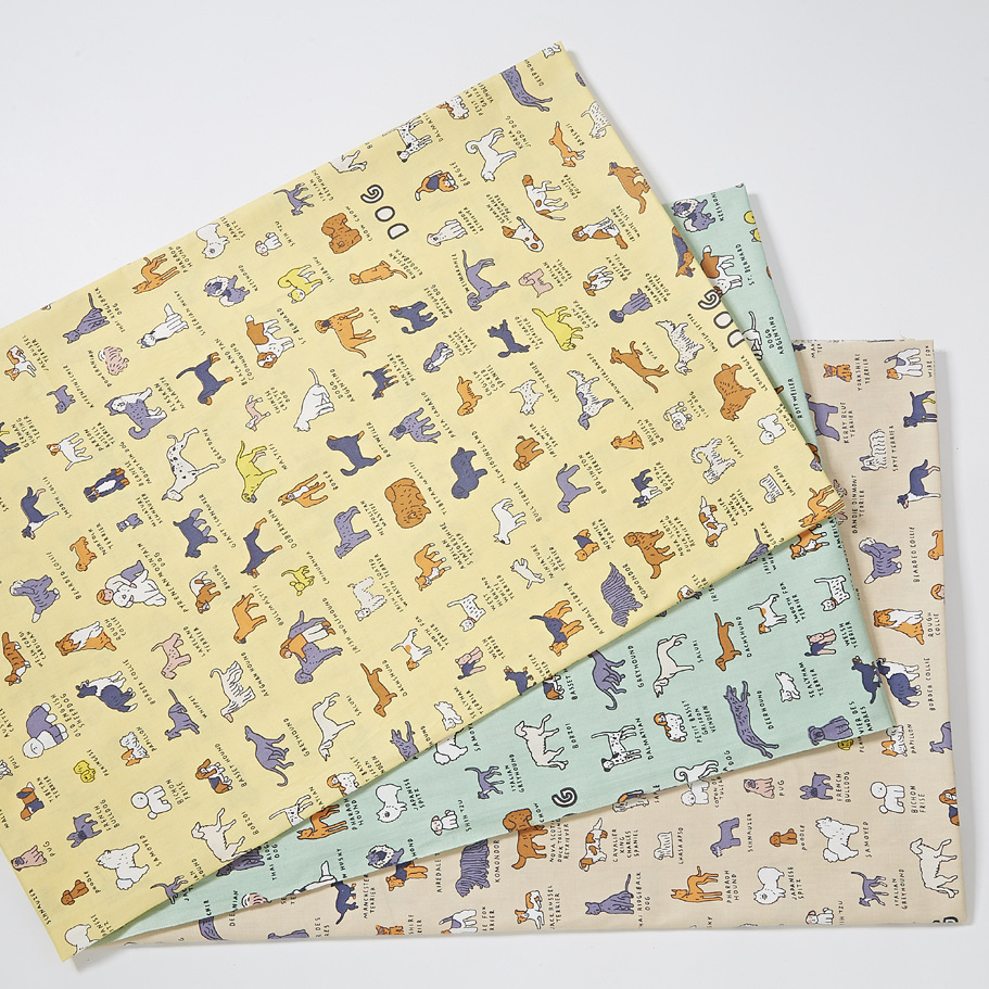 批发供应 133*72斜纹印花布 卡通40支棉布  1.6米幅宽