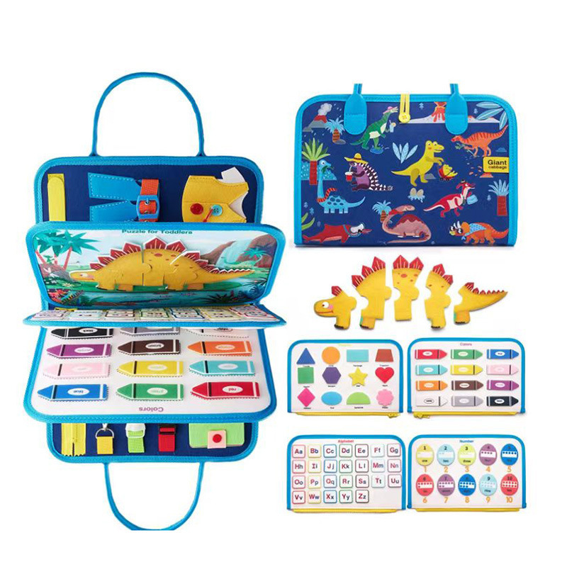 Tablero de aprendizaje de rompecabezas de dinosaurios; 24*28