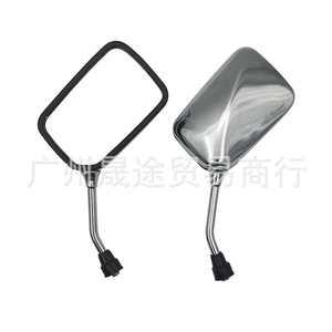 CM125 motosiklet arxa görünüş güzgüsü metal 10MM universal böyük görüntü sahəsi