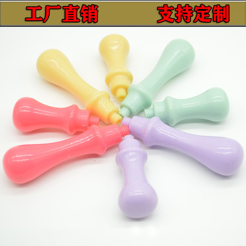 Wholesale Enamel Seal Handle Macaron Color Children's Enamel Accessories European Vintage Style Seal Plastic Handle