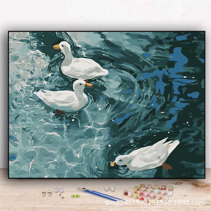 Digital oil painting landscape diy color filling decompression relieving stuffy hand-cured high-looking living room decorative painting oil painting Digital oil painting landscape diy color filling decompression relieving stuffy hand-cured high-looking living room decorative painting oil painting