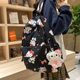 Printed graffiti student women's backpack waterproof backpack Sanrio KT cat niche all-match schoolbag Korean girl
