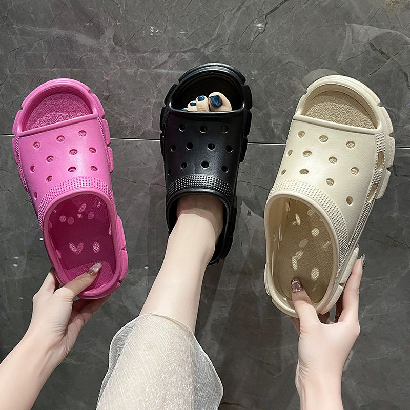 Женские шлепанцы на толстой подошве для увеличения роста, новые летние пляжные сандалии, женские шлепанцы на толстой подошве (продаются в целой коробке)