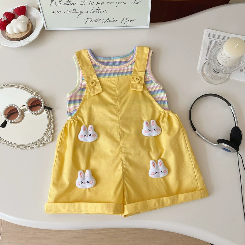 Летний комбинезон, комплект, корейский стиль, для детей 3-8 лет