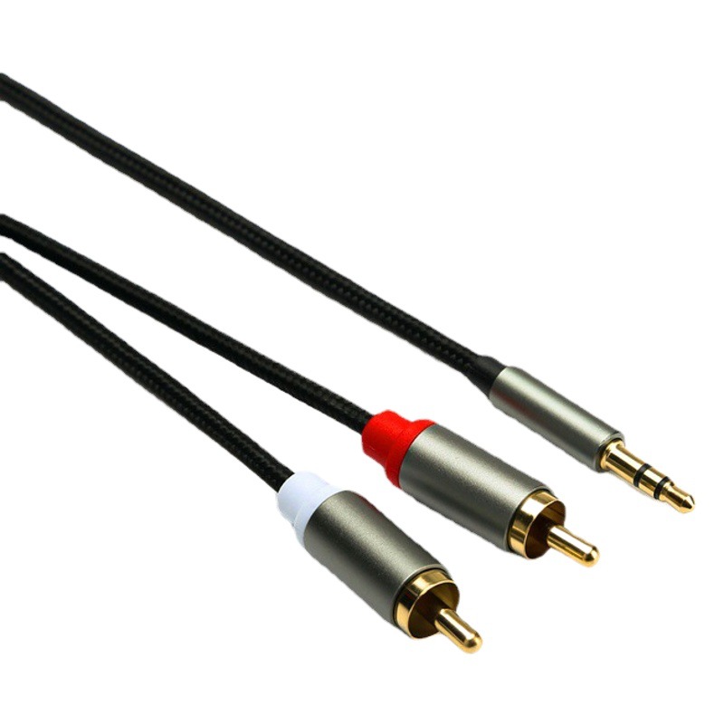 3,5mm a 2rca cable de audio de loto tipo-c cable para Huawei teléfono móvil cable de audio ordenador al por mayor