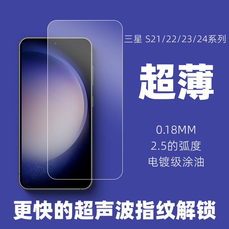Suitable for Samsung S24Plus Tempered Film Samsung S25Plus Protective Film S23 Anti-Peep 0.2mm Unlock Hd