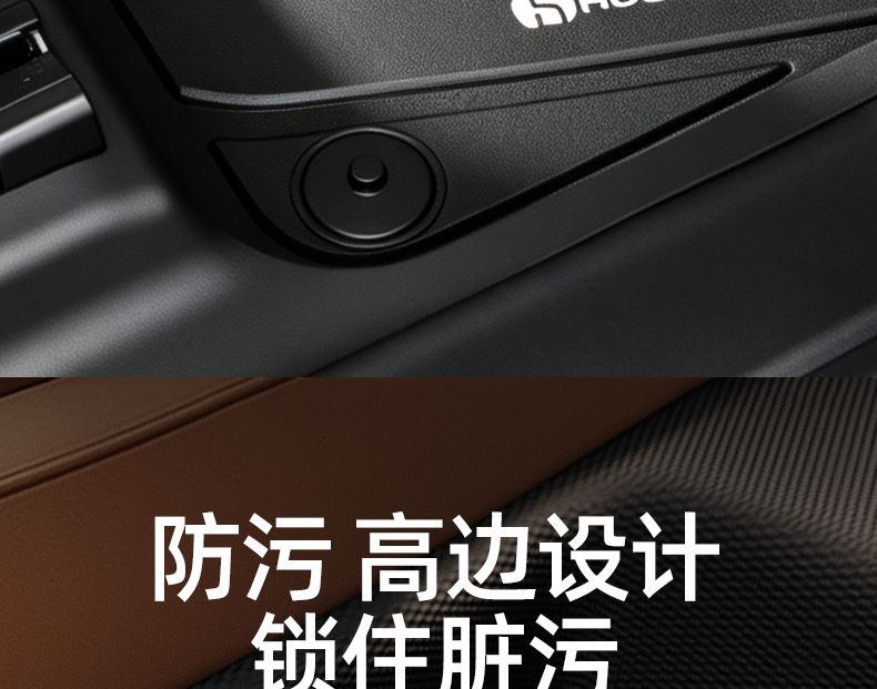 TPE injection-molded floor mats, 0 formaldehyde, one-piece molding, anti-fouling, easy to clean, universal half-cover car floor mats