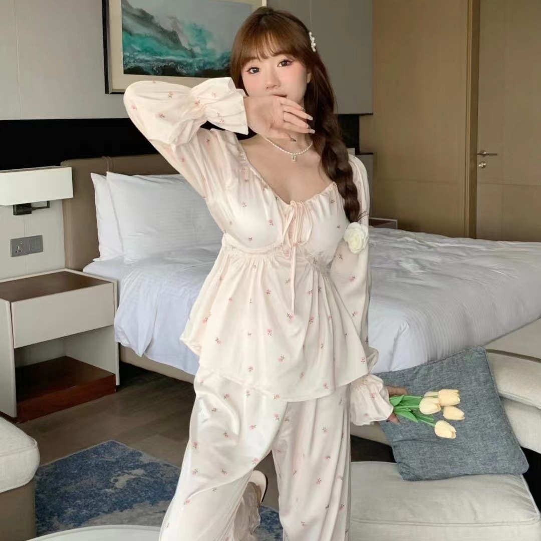 B0670 640K ĐỒ NGỦ NỮ LINTDC DÀI TAY MÙA HÈ THỜI TRANG NỮ ĐỒ NGỦ HOẶC MẶC NHÀ G02 SẢN PHẨM MỚI