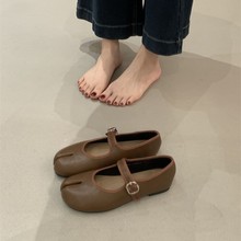 2026年软底玛丽珍小皮鞋女一字扣带分趾马蹄鞋芭蕾舞平底舒适单鞋