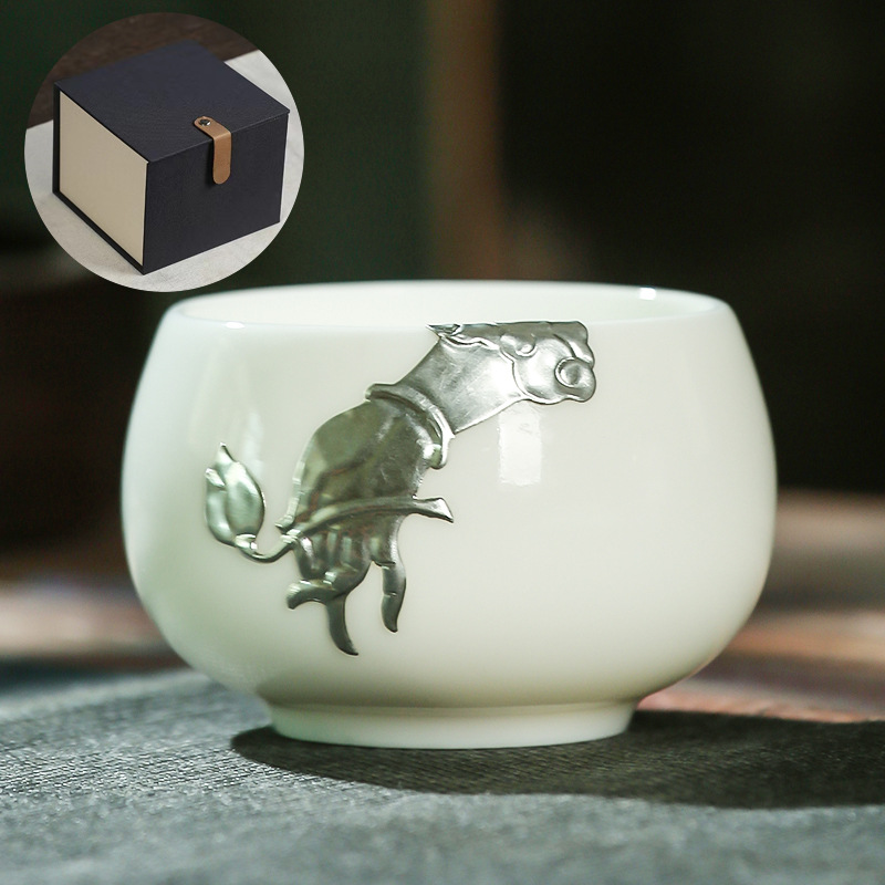 화이트 도자기 베르가못 선물 상자