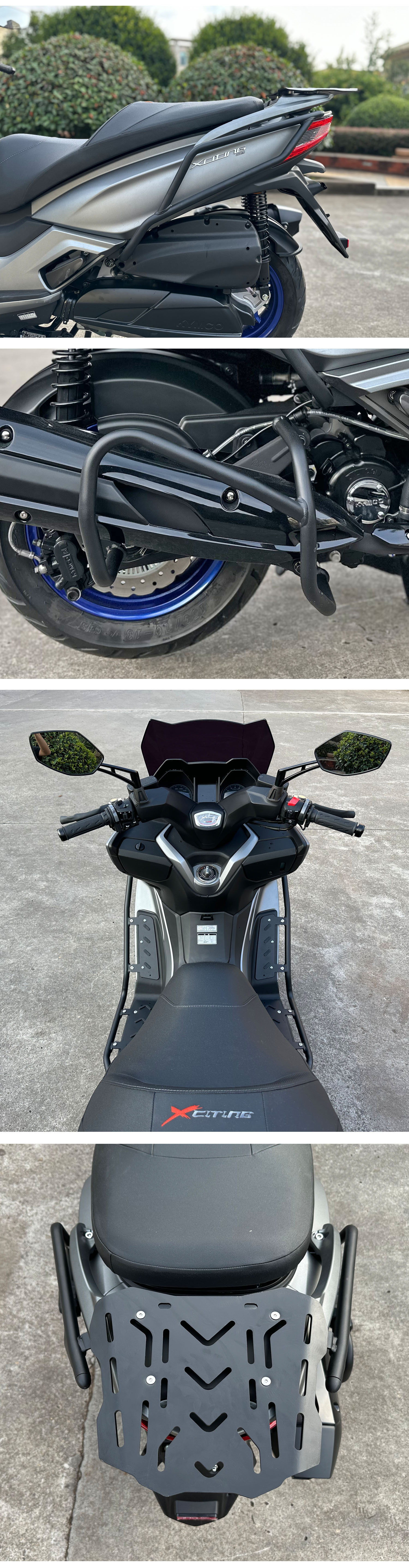 Applicable to Guangyang Rowing 250 300 Spotlight Front Bars Anti-fall Anti-collision Bumper Modified Accessories Exhaust Bars