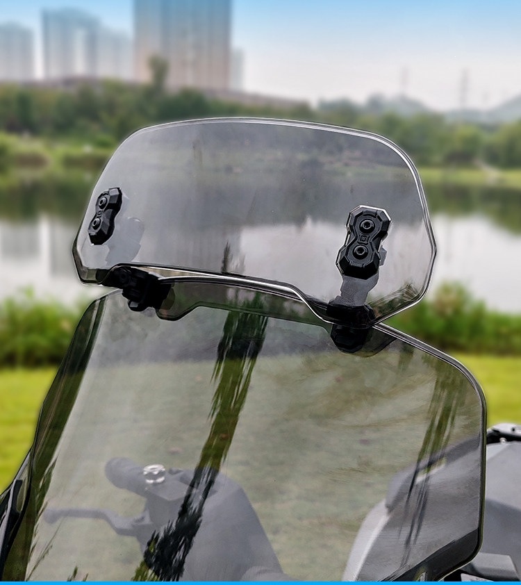 Suitable for Jinqilong motorcycles, universal PC heightened small windscreen, No. 9 electric Suzuki, UY, other 25 Haojue AF
