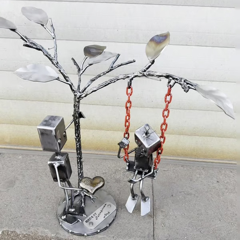 跨境新品 Robot Love Confession Ornament 机器人爱情告白挂饰|undefined