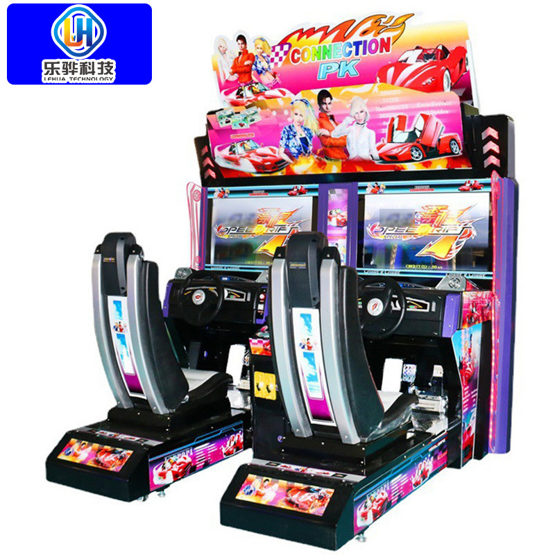 电玩投币机摩托模拟机漂移游艺机成人竞技高清环游双人连线赛车机