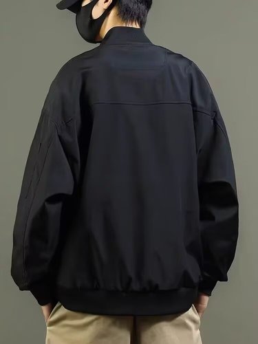 Men's Winter Jacket, Trendy Brand Baseball Suit, Casual Matchable Loose High Street Workwear Jacket, Men's Top