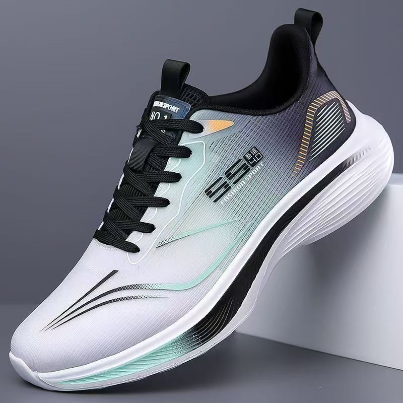 Primavera y verano nuevos zapatos ultraligeros de suela suave amortiguador de zapatos transpirables para estudiantes zapatos casuales de running para hombres