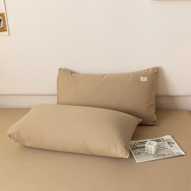 Un par de cubierta de almohada de algodón sin aire impreso 48 * 74cm cubierta de almohada de algodón casera de una sola persona cubierta de almohada interior