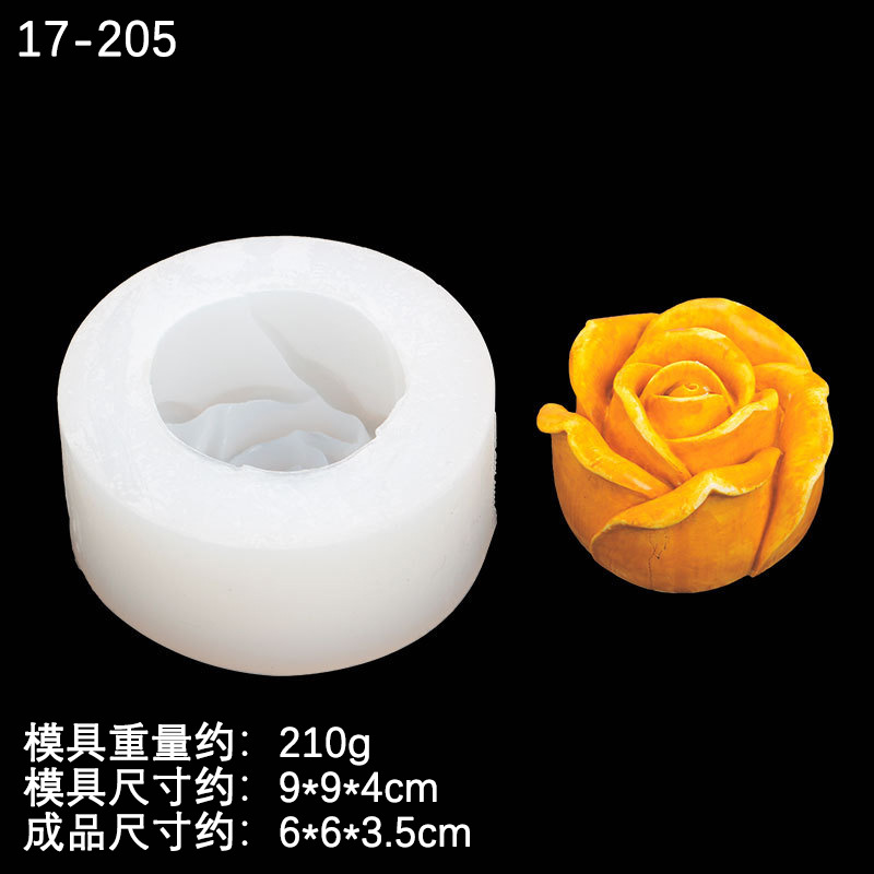 Flor tridimensional molde de silicona Rosa Camelia pastel de chocolate decoración molde aromaterapia epoxi molde para hornear