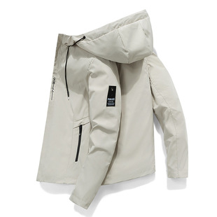 Men's Jacket 2022 Casual Hooded Solid Color Men's Youth Handsome Three-dimensional Casual Comfortable Zipper Bag Top