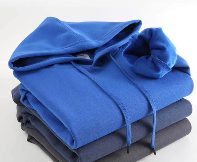 Men's Clothing 400G Silver Fox Fleece Fleece Lined Sweatshirt, Long Sleeved, Fleece Lined, Drop Shoulder, Hooded, 8S Pattern, Autumn/winter Style._voghion.com
