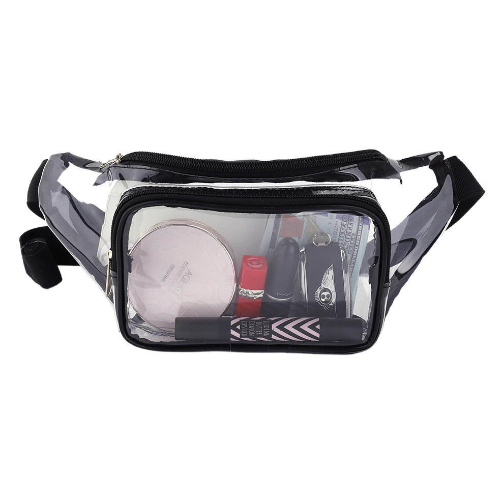 Amazon трансграничная прозрачная поясная сумка из ПВХ на открытом воздухе фитнес сумка через плечо для путешествий для бега может быть настроена с логотипом