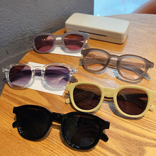 日系潮流男女街拍凹造型百搭复古粗框太阳镜防紫外线防晒开车墨镜