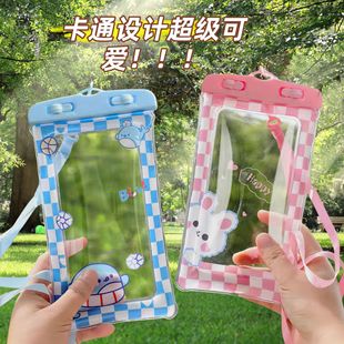 Manufacturer Wholesale Cute Cartoon Mobile Phone Waterproof Bag Airbag Anti-Sinking Swimming Waterproof Protective Cover Large Quantity Outdoor Leisure