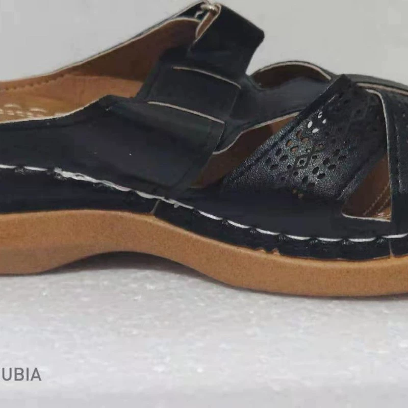 Новые женские тапочки на танкетке в европейском и американском стиле 2019 года с вышивкой, легкие, удобные тапочки большого размера.