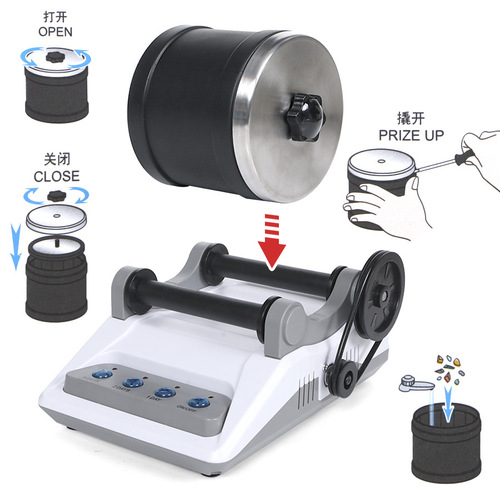 Children's Fun Electric Gemstone Polisher Physical Science Experiment Set DIY Stone Polisher Test Toy