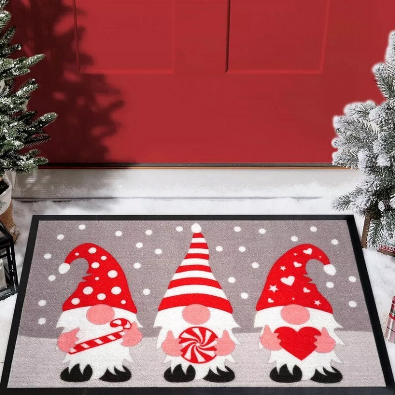 国境を越えた卸売クリスマスカーペット工場直販寝室廊下玄関ドアクリスタルベルベットフロアマットラベル付きドロップシッピング|undefined