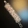 气质编织手工粉色手链