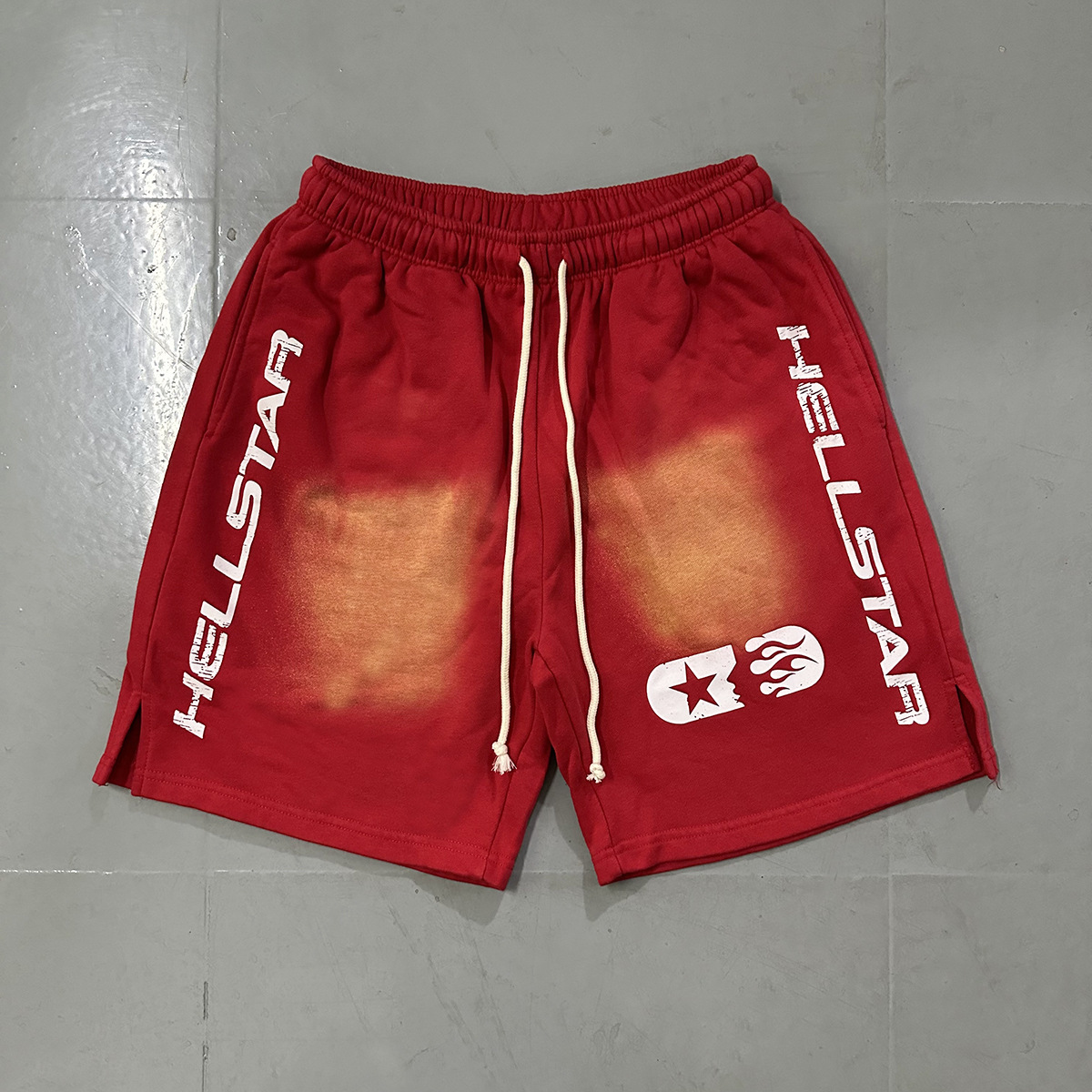 Hell Star lavando y desgastando pantalones cortos casuales 2024 verano nuevo estilo marca de moda europea y americana hip-hop pantalones de cinco puntos hombres y mujeres