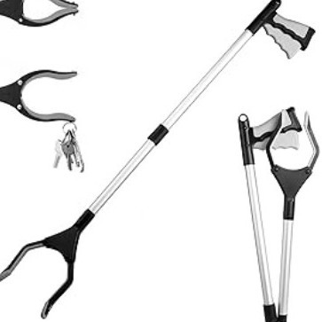 Dispositivo de recogida de clip de basura plegable con imán de aleación de aluminio engrosada dispositivo de recogida doméstica alicates de recogida de saneamiento clip sanitario image 12