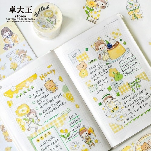 Zhuo King Tape A Zhuo tone full set of tape A Zhuo family original handbook cartoon sticker material tape