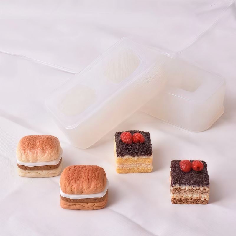 diy仿真树莓提拉米苏酥皮汉堡树脂饰品配件硅胶模具|undefined