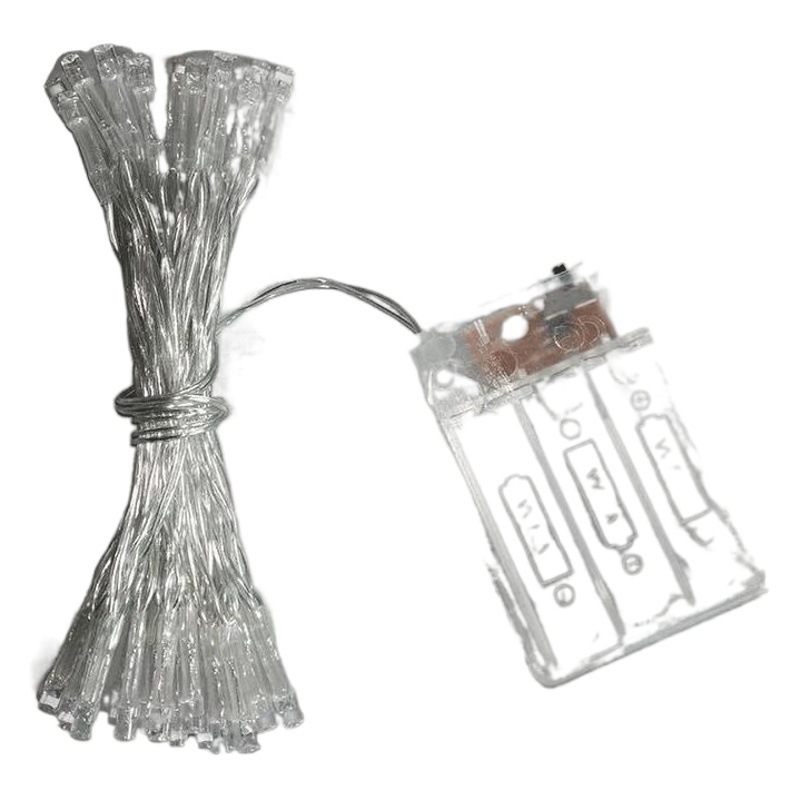 Función LED8 transfronteriza caja de batería a prueba de agua Cadena de luz decorativa de Navidad luz de la estrella fabricante