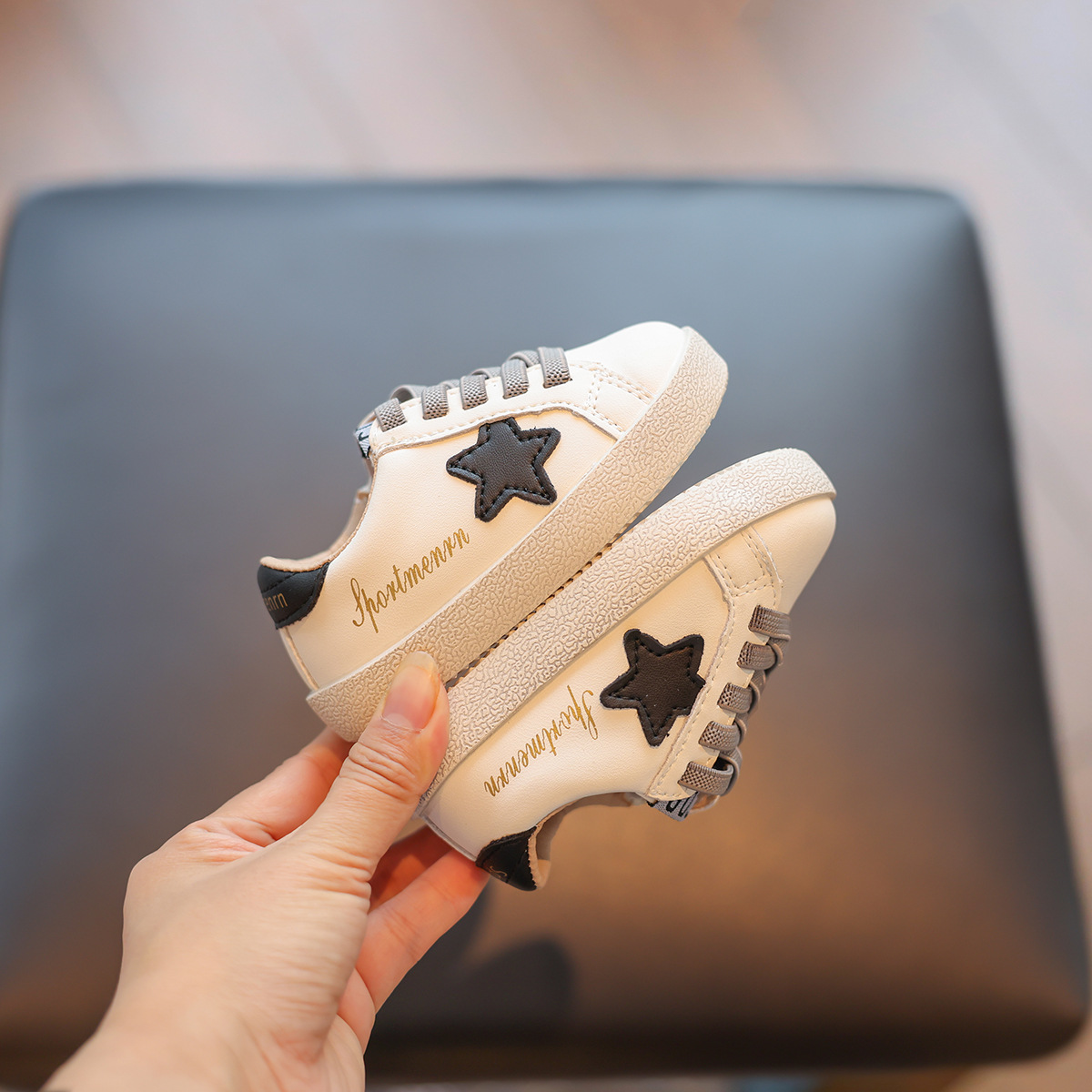 Baby Shoes For Boys Spring And Autumn One-year-old Soft Soled Children's Board Shoes Non-slip Female Treasure Toddler Shoes Fashion Small White Shoes_voghion.com