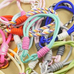 携帯電話ロープ新しい diy 編組リストロープ紛失防止携帯電話チェーン携帯電話ケース ccd カメラカラー携帯電話ストラップペンダント