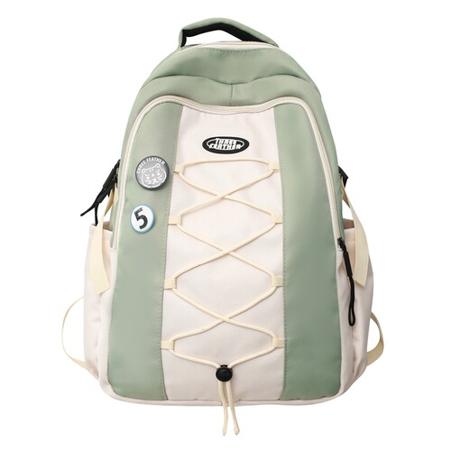 Japanese fashion brand ins college students schoolbag travel large-capacity backpack high school junior high school students casual drawstring backpack