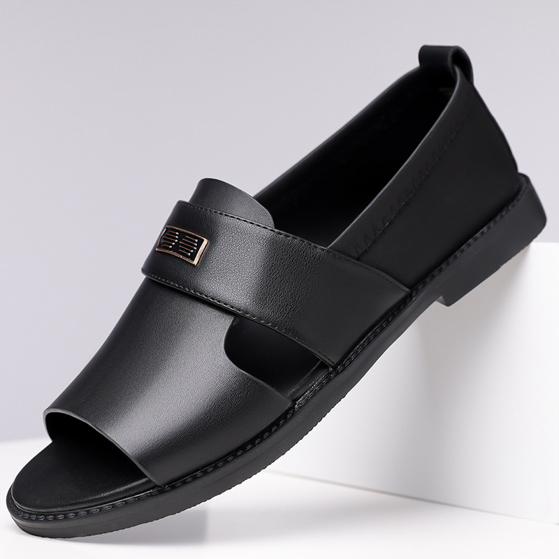 2025 New Style Roman Casual Sandals, Soft Leather, Non-Slip, Men's Summer Outdoor Sandals, Beach Shoes, Breathable Wholesale 2025 New Style Roman Casual Sandals, Soft Leather, Non-Slip, Men's Summer Outdoor Sandals, Beach Shoes, Breathable Wholesale