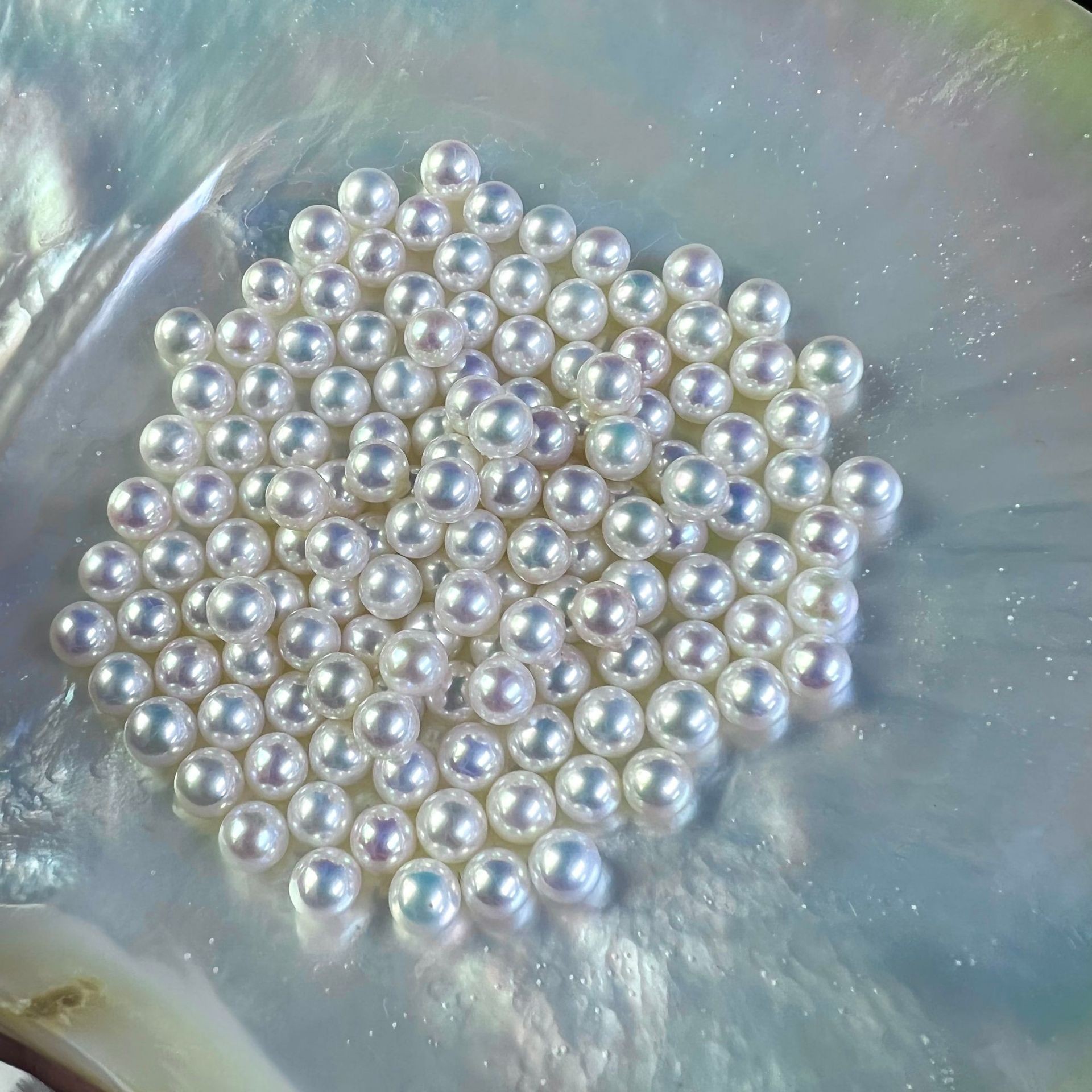 4 ~ 5mm freshwater AK nude beads wholesale gloss is good