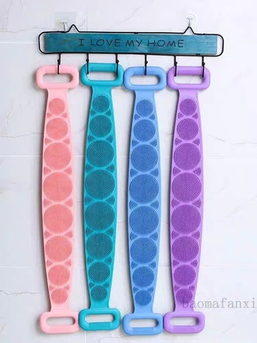 Lazy silicone bath towel for men and women, back rub and mud removal artifact, special bath back and body bath brush