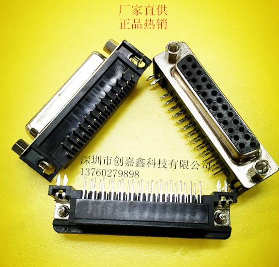 D-SUB DR25ĸͷ�ڽ�����˿90����Ų��DB25��׺�������������