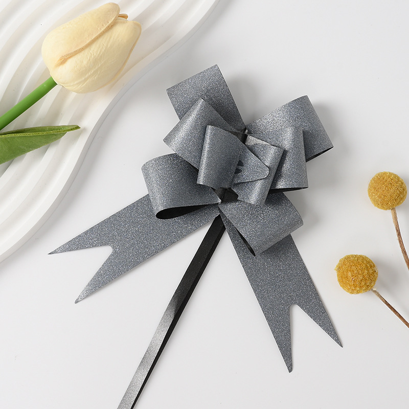 Nuevo 18 diamante cruzado macarón arco de cristal mano flores de Navidad regalos de flores embalaje de flores de dibujo